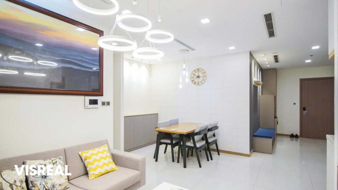 vinhomes central park 3 bedroom for rent in Park 2 - modern living space