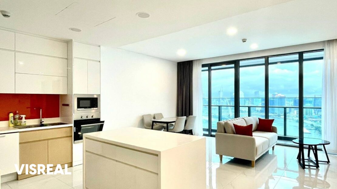 2 bedroom apartment in Silver House Sunwah Pearl – High-floor river view