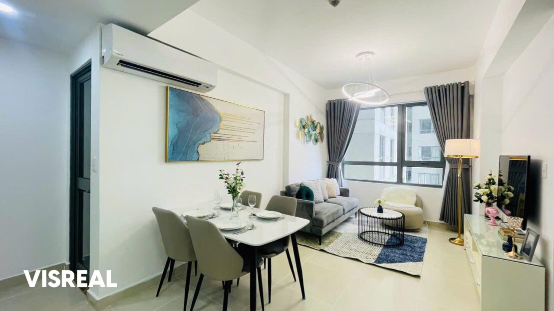 2 bedrooms for rent in T3 Masteri Thao Dien – 69m² fully furnished