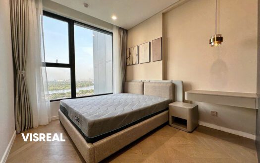 Lumiere Riverside 2BR apartment for rent in East Tower on high floor with cozy bedroom & river view