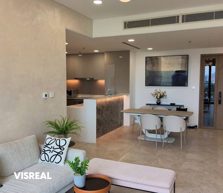 Luxury 3BR for rent in The River Thu Thiem – 135m² with River & Landmark 81 View
