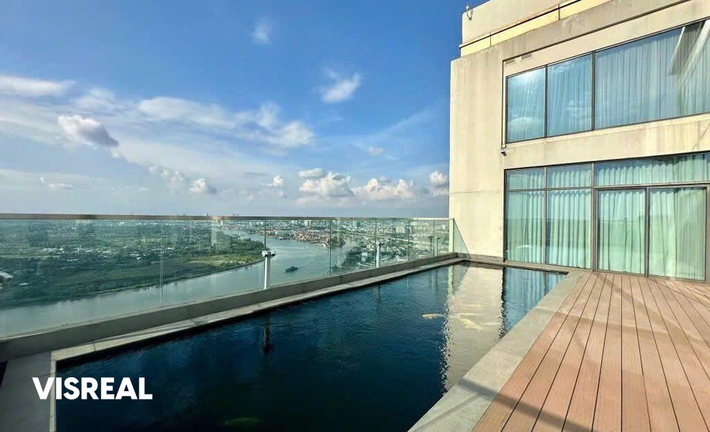Pethouse for rent at Aspe Gateway Thao Dien 600m2 river view with private pool
