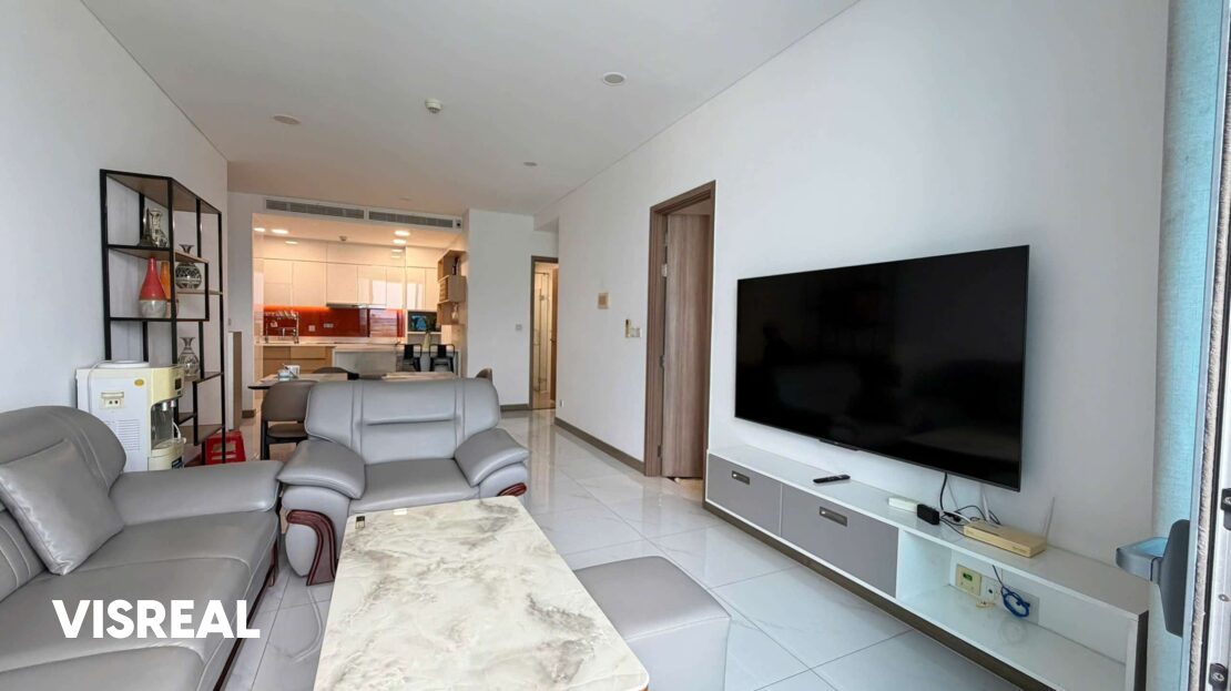 RIverside 2 bedroom apartment for rent in Sunwah Pearl - River view & Bitexco view