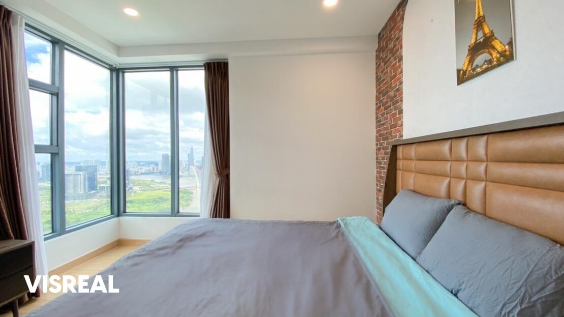 Riverside 2 bedroom for rent in Sunwah Pearl – 98m² with panoramic Saigon River view