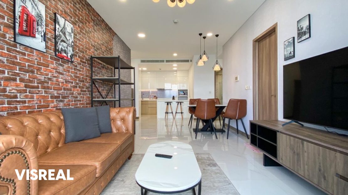 Riverside 2 bedroom for rent in Sunwah Pearl – 98m² with panoramic Saigon River view