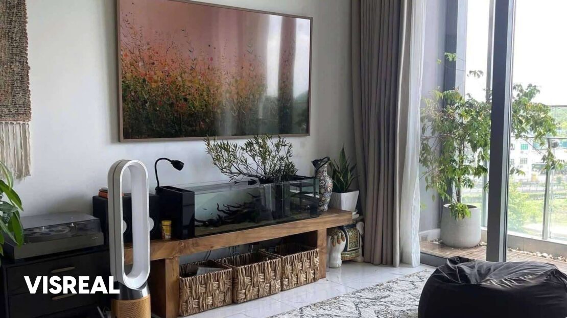 Semi furniture 2BR rental at Empire City with 93m² open living space