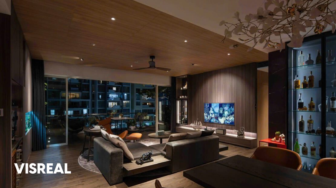 The Estella 3BR apartment for rent with modern interior and spacious layout 158m2