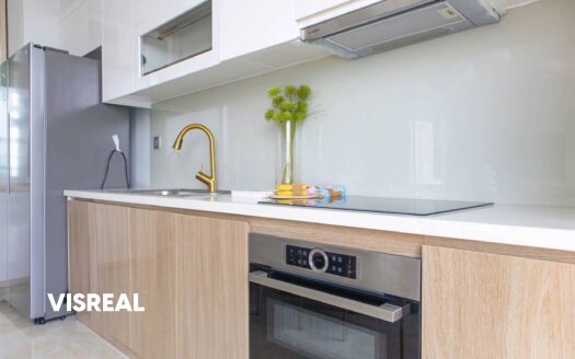 vinhomes golden river 3 bedroom apartment rental - high-end furniture & direct river view