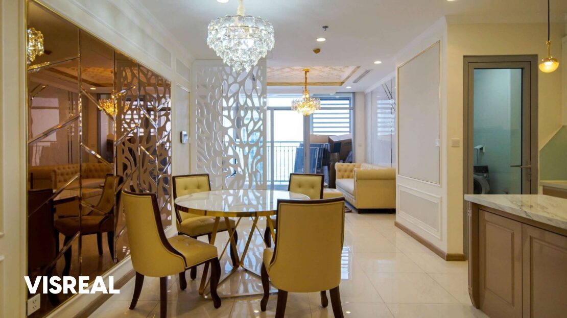 2 bedroom for rent Landmark 2 Vinhomes Central Park – luxury high-floor refined interiors