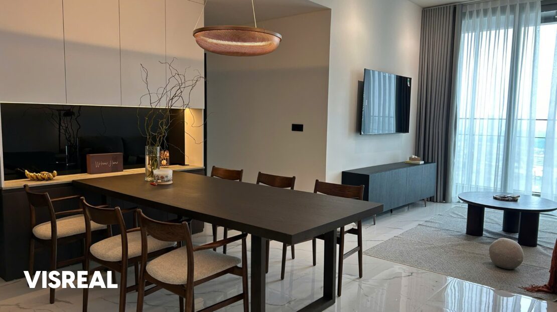 Cozy 2 bedroom apartment for rent in Empire City Thu Thiem minimal design with quiet view