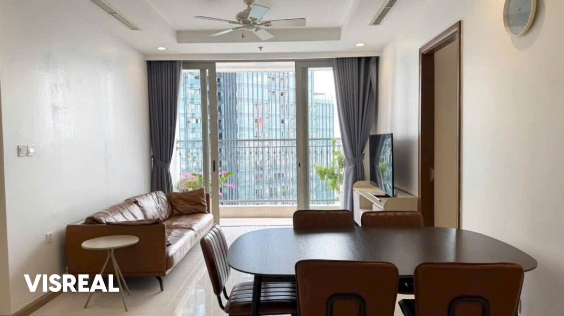 Modern 3 bedroom rental in Vinhomes Central Park with wide city views