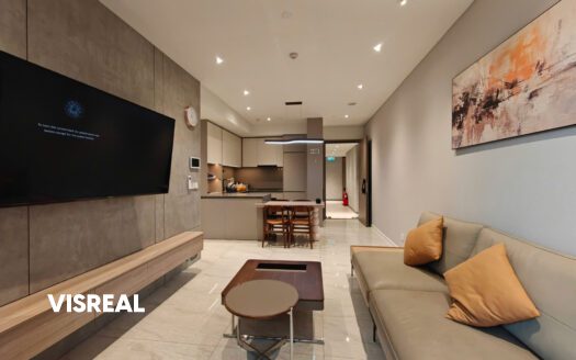Opera Thu Thiem 2 bedroom apartment for rent – Neutral & cozy living space