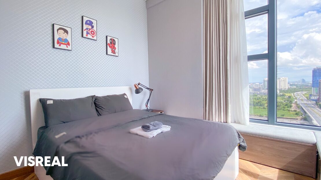River View 3 Bedroom Apartment for Rent in Silver House Sunwah Pearl