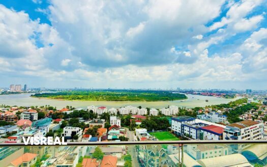 River view 3 bedrooms for rent in Q2 Fraser with open Saigon River outlook