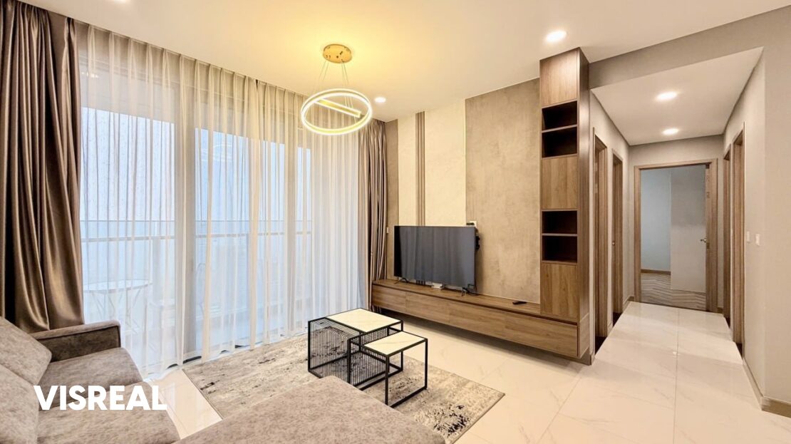 3 bedroom apartment for rent in Sunwah Pearl – Cozy interiors & home office