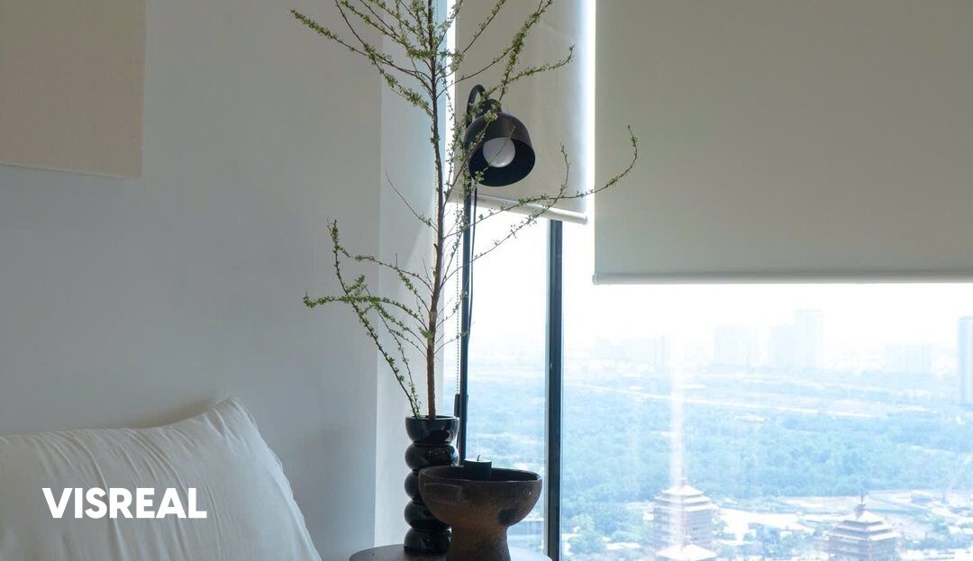 High-floor bedroom window view over An Phu, Lumiere Riverside 2-bedroom