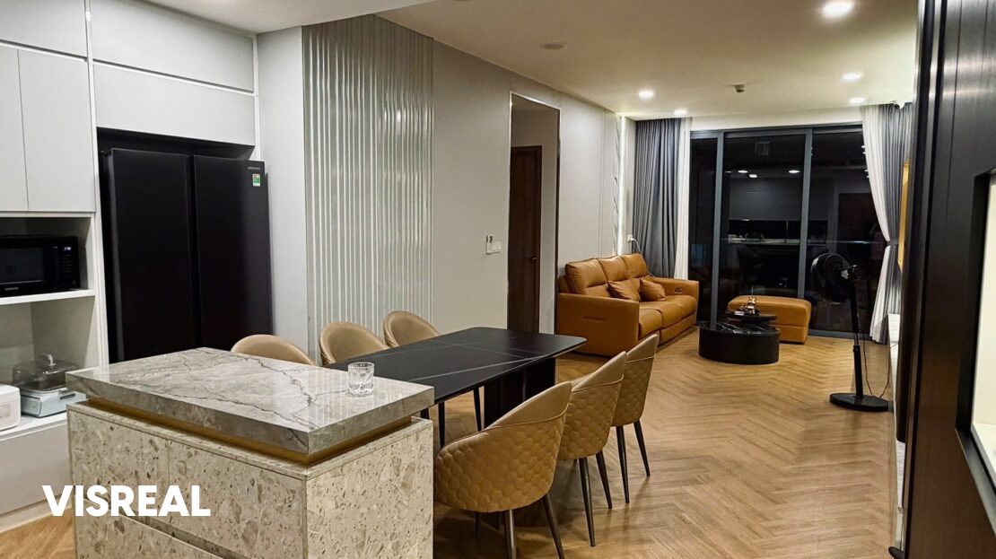 2 bedroom apartment for rent in Sunwah Pearl – 106 m² furnished unit – photo 2