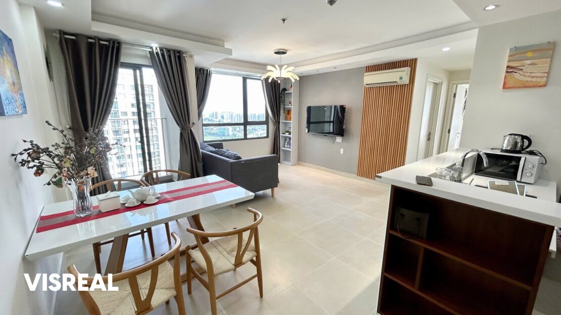2 bedroom apartment for rent in Masteri Thaodien – 65 m² furnished unit – photo 2