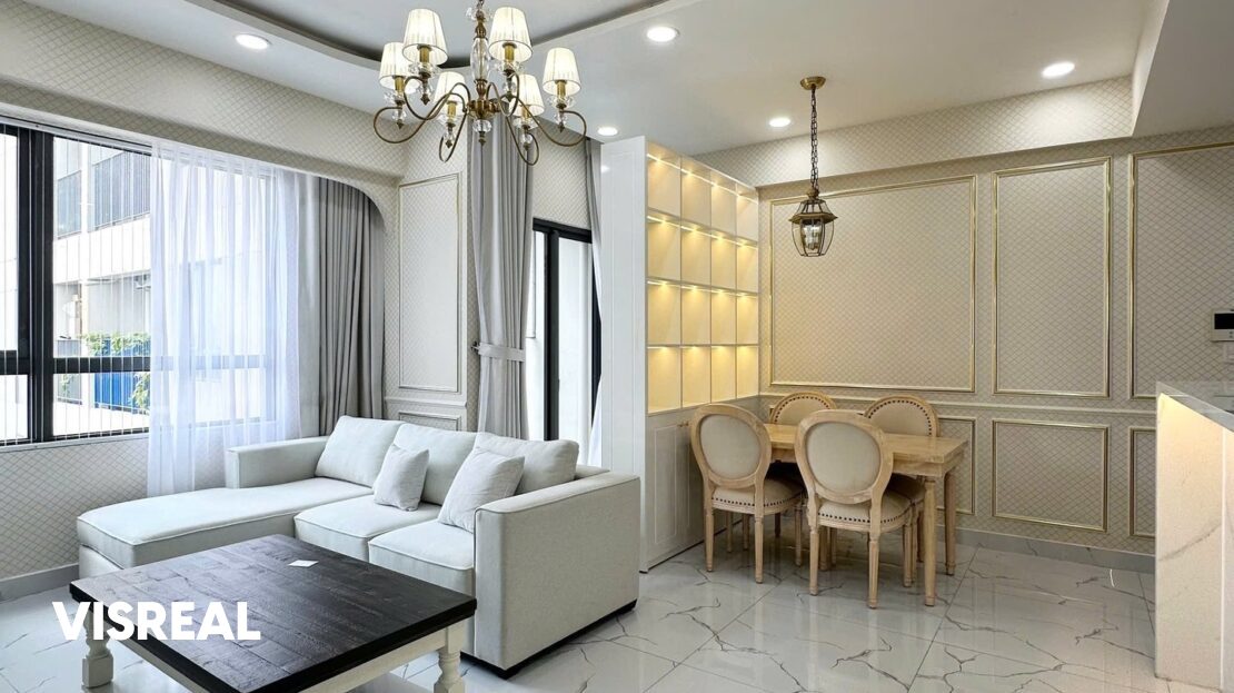 2 bedroom apartment for rent in Masteri Thaodien – 64 m² furnished layout – photo 2