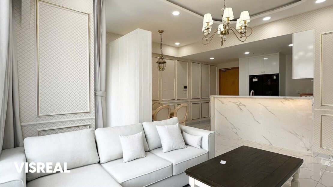 2 bedroom apartment for rent in Masteri Thaodien – 64 m² furnished layout – photo 3