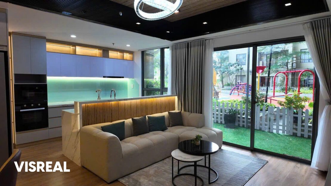 Duplex 4 bedroom for rent Masteri Thao Dien – Elegant garden-side living