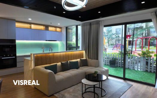 Duplex 4 bedroom for rent Masteri Thao Dien – Elegant style with garden view