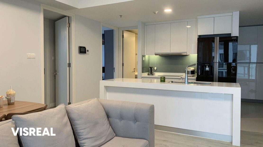 High floor 2 bedroom for rent in Gateway Thao Dien – 90m² City view
