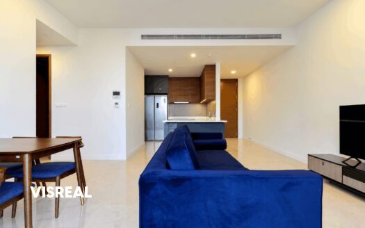 High floor 2 bedroom rental in Nassim Thao Dien – 77m² with city views